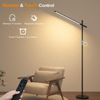 LED Corner Floor Lamp, 360°Rotating Head, Super Bright 1800LM Dimmable Minimalist Floor Lamps with Remote Control,3000K-6000K Modern Corner Light,67" Tall Standing Lamp